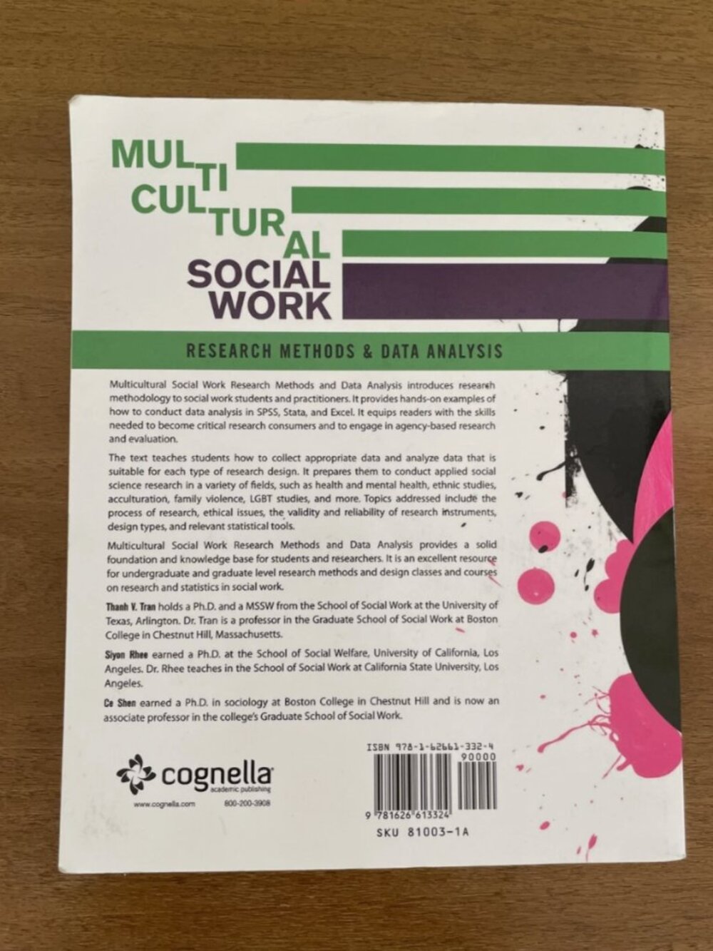 Multicultural Social Work Research Methods Data Analysis Tran 1st Ed Clean Copy - Picture 2 of 10